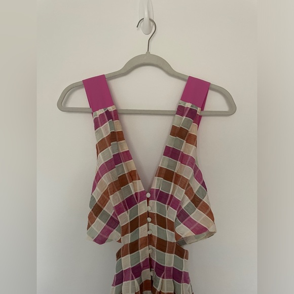 Anthropologie Maeve Ombré Plaid Midi Sundress, Size US 2 - Picture 5 of 9